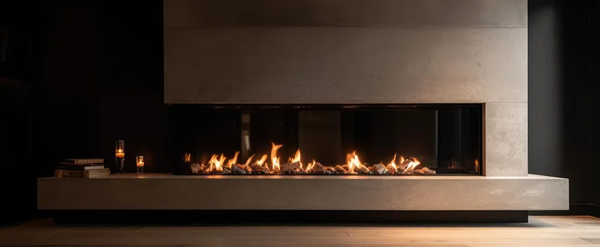 Gas Fireplace Ember Bed Design Services in Palm Springs, California