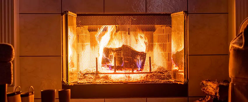 Mendota Hearth Landscape Fireplace Installation in Palm Springs, California