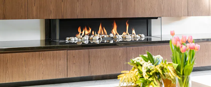 Double-height Fireplace Design Refurbishment in Palm Springs, California