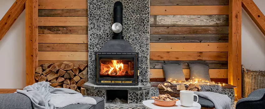 Thelin Hearth Products Direct Vent Gas Stove Fireplace Inspection in Palm Springs, California